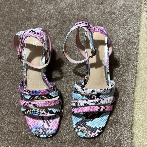 Moda In Pelle Snakeskin Sandals 6 - Picture 2 of 6